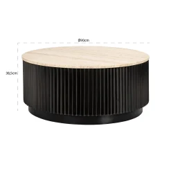 Richmond Salontafel Hampton Ø90cm