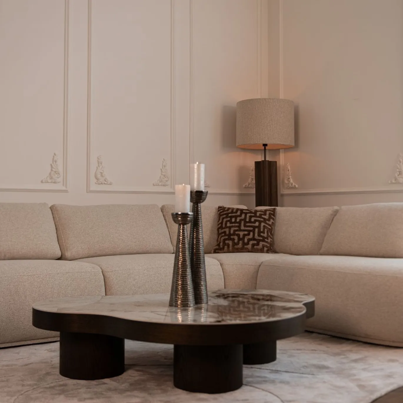 Richmond Salontafel Langford Bruin Keramiek