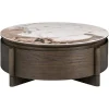 Richmond Salontafel Langford Bruin 1 Lade Ø90cm