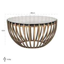 Richmond Salontafel Volante Glas Ø83cm