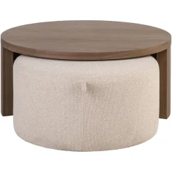 Richmond Salontafel Windsor Walnoot Set Van 2