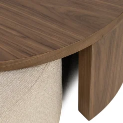 Richmond Salontafel Windsor Walnoot Set Van 2