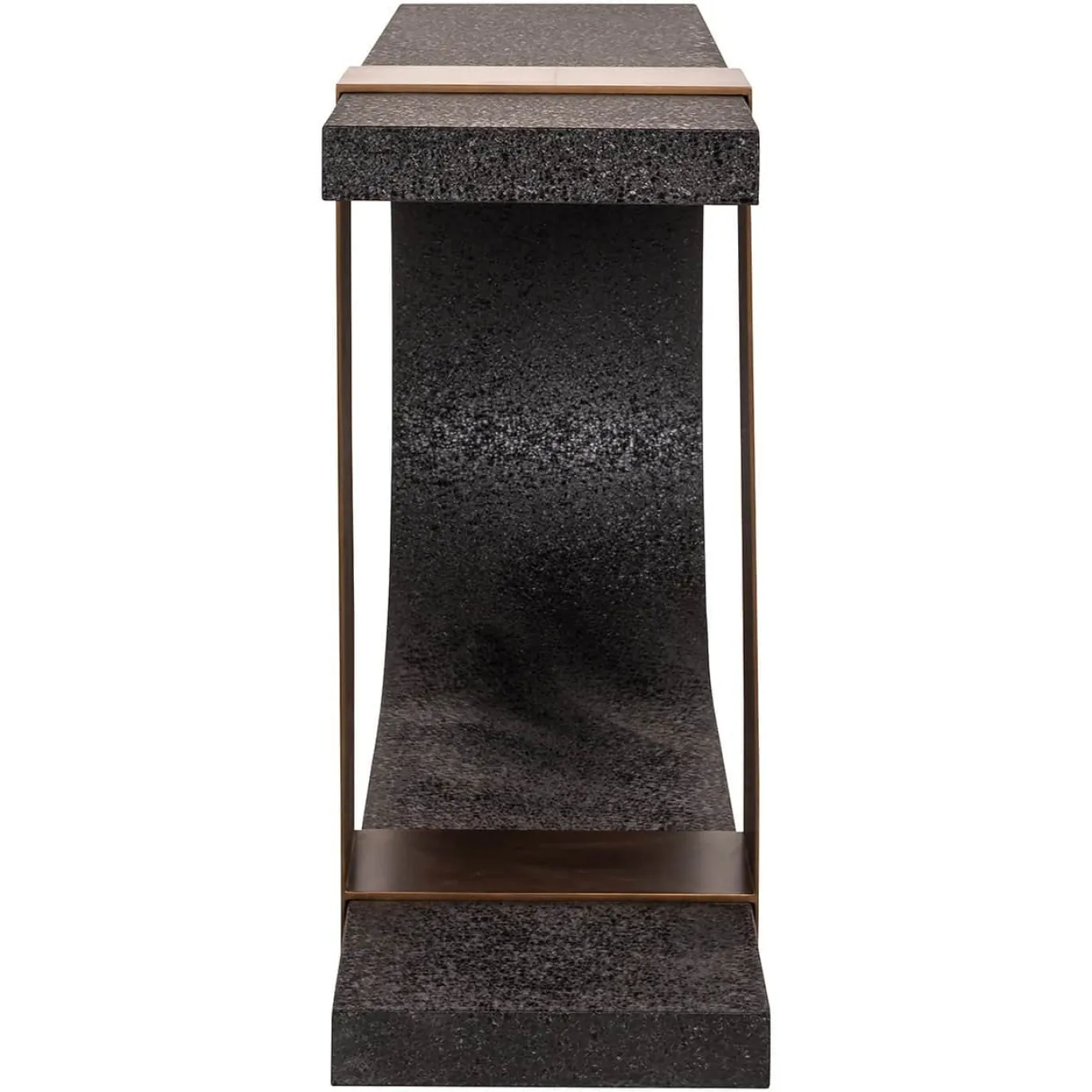 Richmond Sidetable Bazel Zwart/Goud 150cm