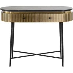 Richmond Sidetable Ironville Marmer Goud 100cm