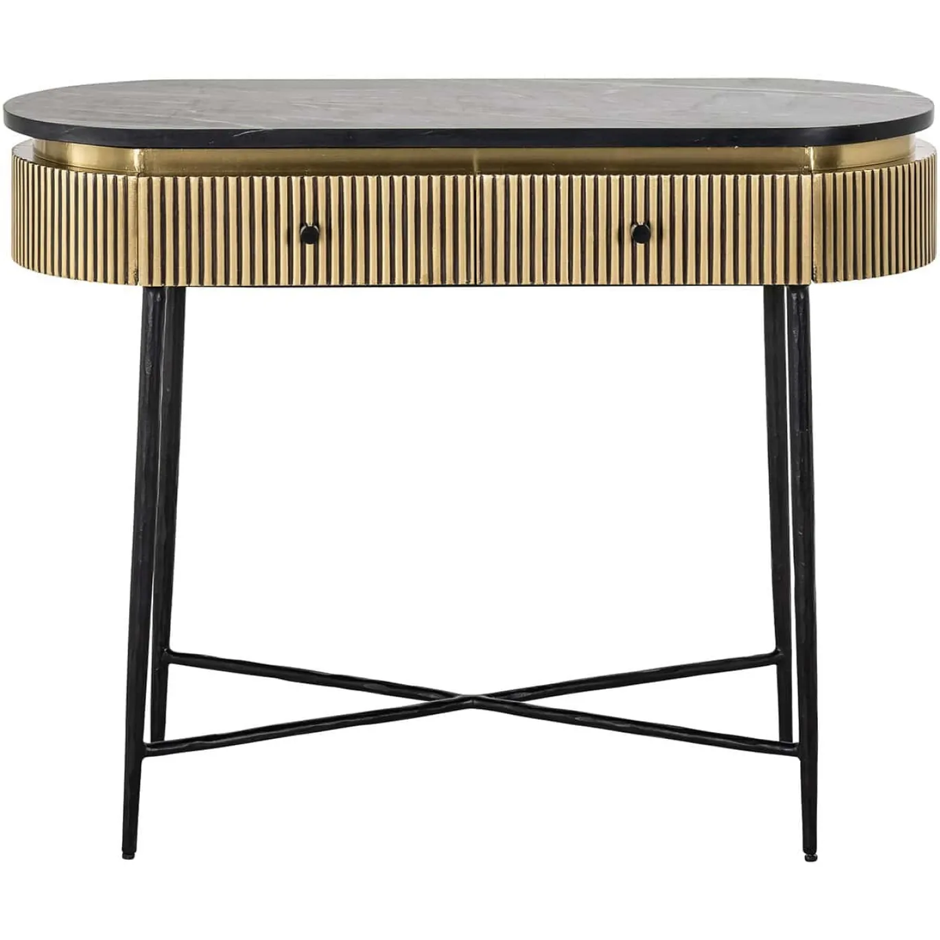 Richmond Sidetable Ironville Marmer Goud 100cm