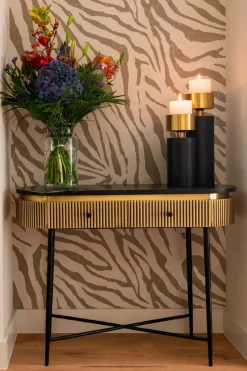 Richmond Sidetable Ironville Marmer Goud 100cm