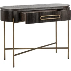 Richmond Sidetable Luxor Eiken Fineer Bruin 1-Lade 110cm