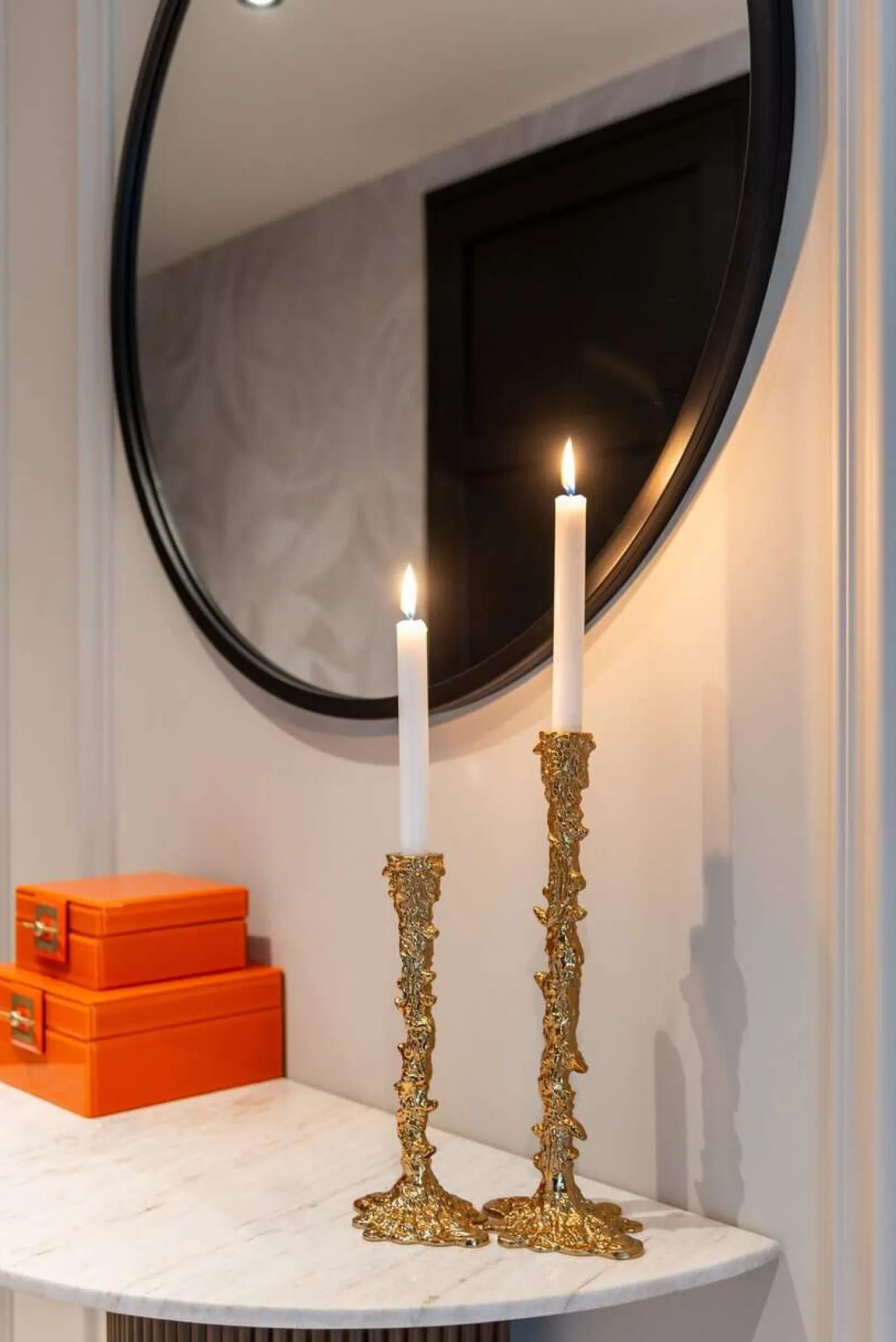 Richmond Sidetable Mayfield Marmer Wit 90cm