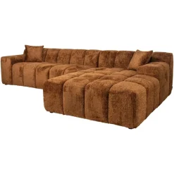 Richmond Sofa Cube 3-zits + Lounge Rechts be Lovely Cinnamon