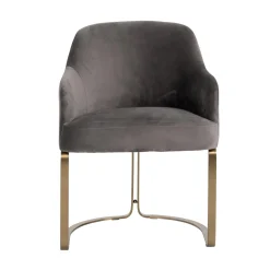 Richmond Stoel Hadley Stone Velvet Brushed Goud