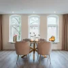 Richmond Stoel Pippa Velvet Khaki Gouden Poot