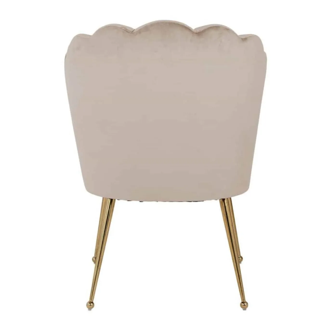 Richmond Stoel Pippa Velvet Khaki Gouden Poot