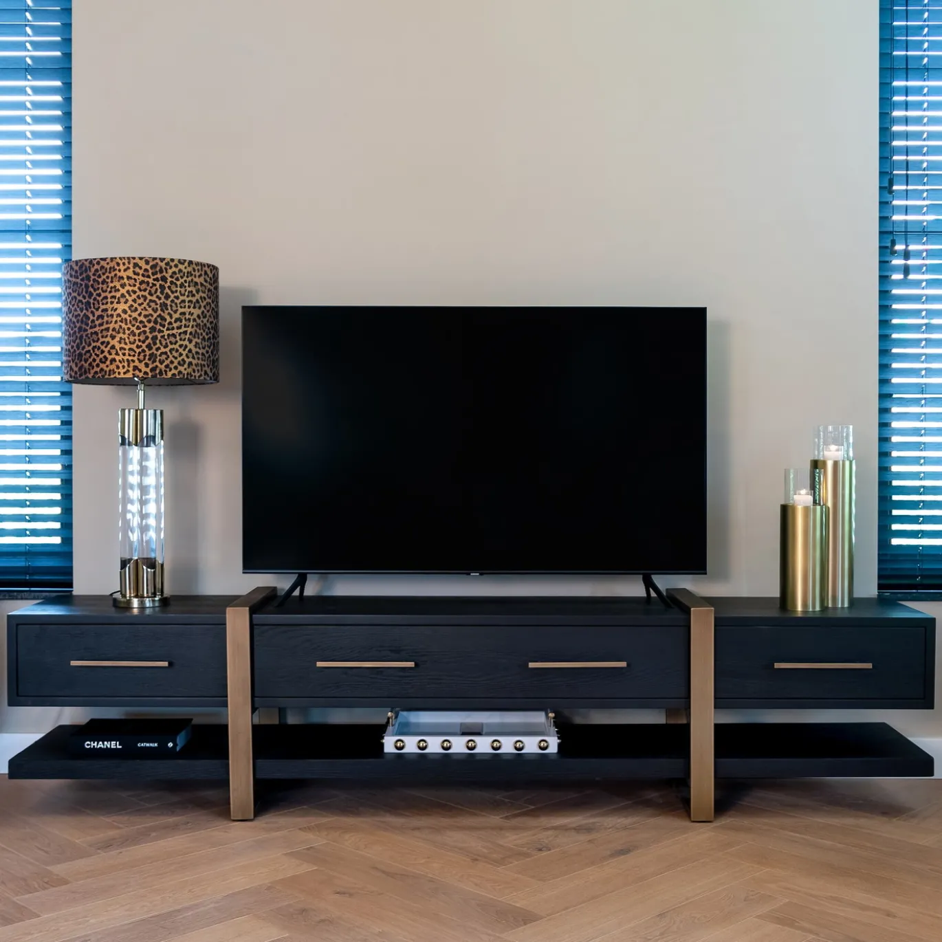 Richmond Tv-Dressoir Cambon 3-Laden Dark Coffee