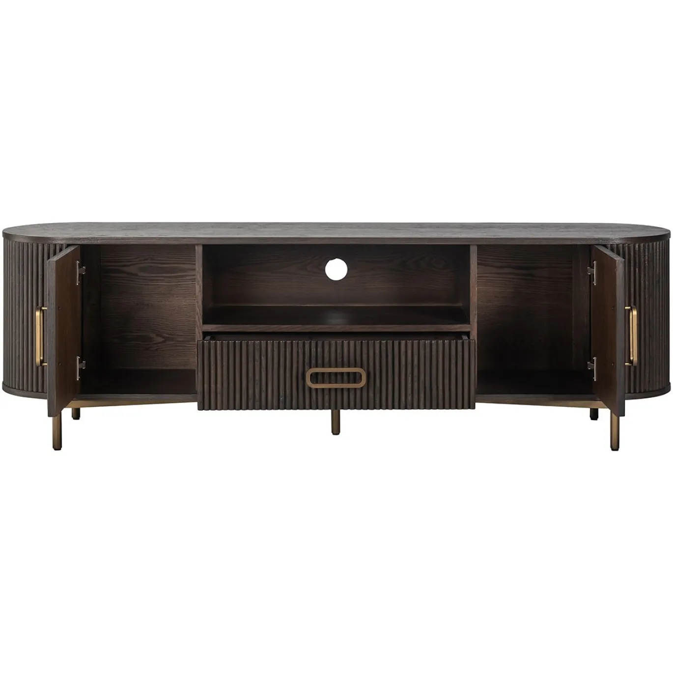 Richmond Tv-Dressoir Luxor 2-Deuren 1-Lade Bruin
