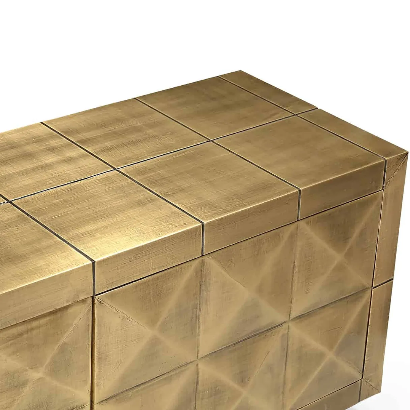 Richmond Tv-Meubel Collada 4-Deurs Brushed Goud