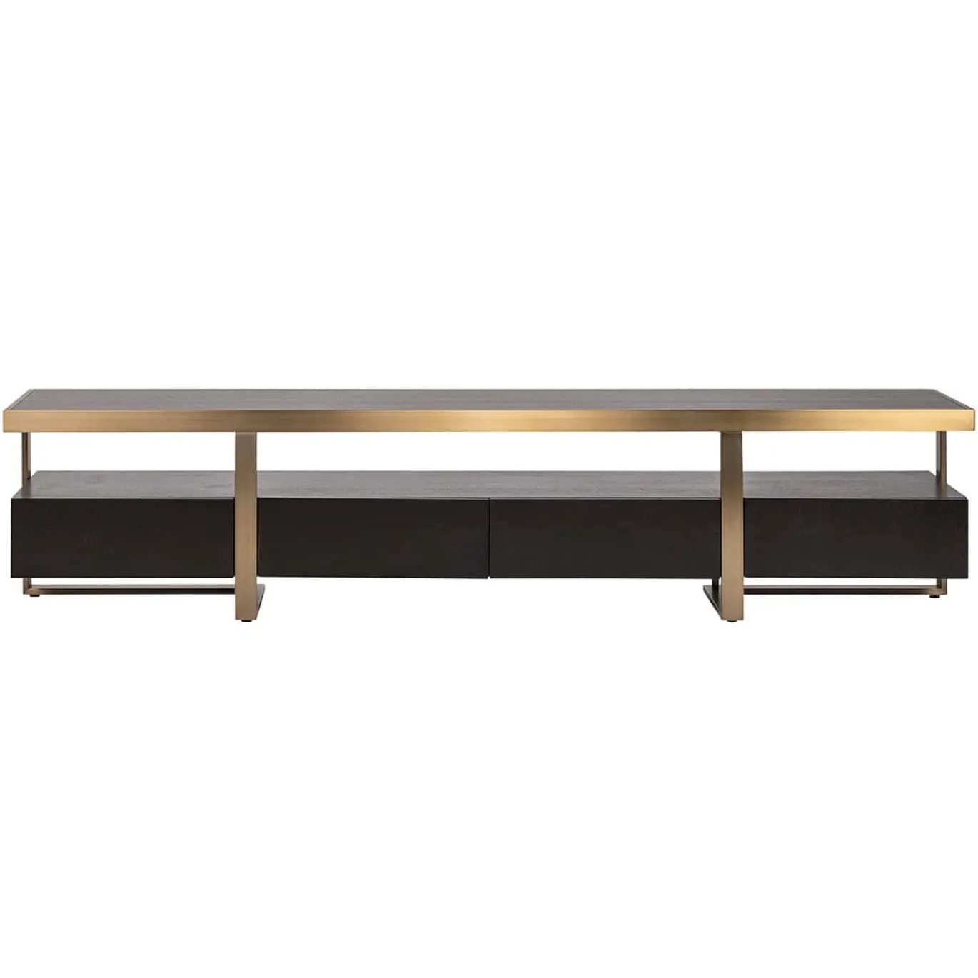 Richmond Tv-meubel Diddley Zwart/Goud 220cm