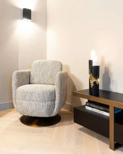 Richmond Tv-meubel Diddley Zwart/Goud 220cm