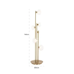 Richmond Vloerlamp Luva Brass 6-Lichts