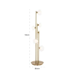 Richmond Vloerlamp Luva Brass 6-Lichts