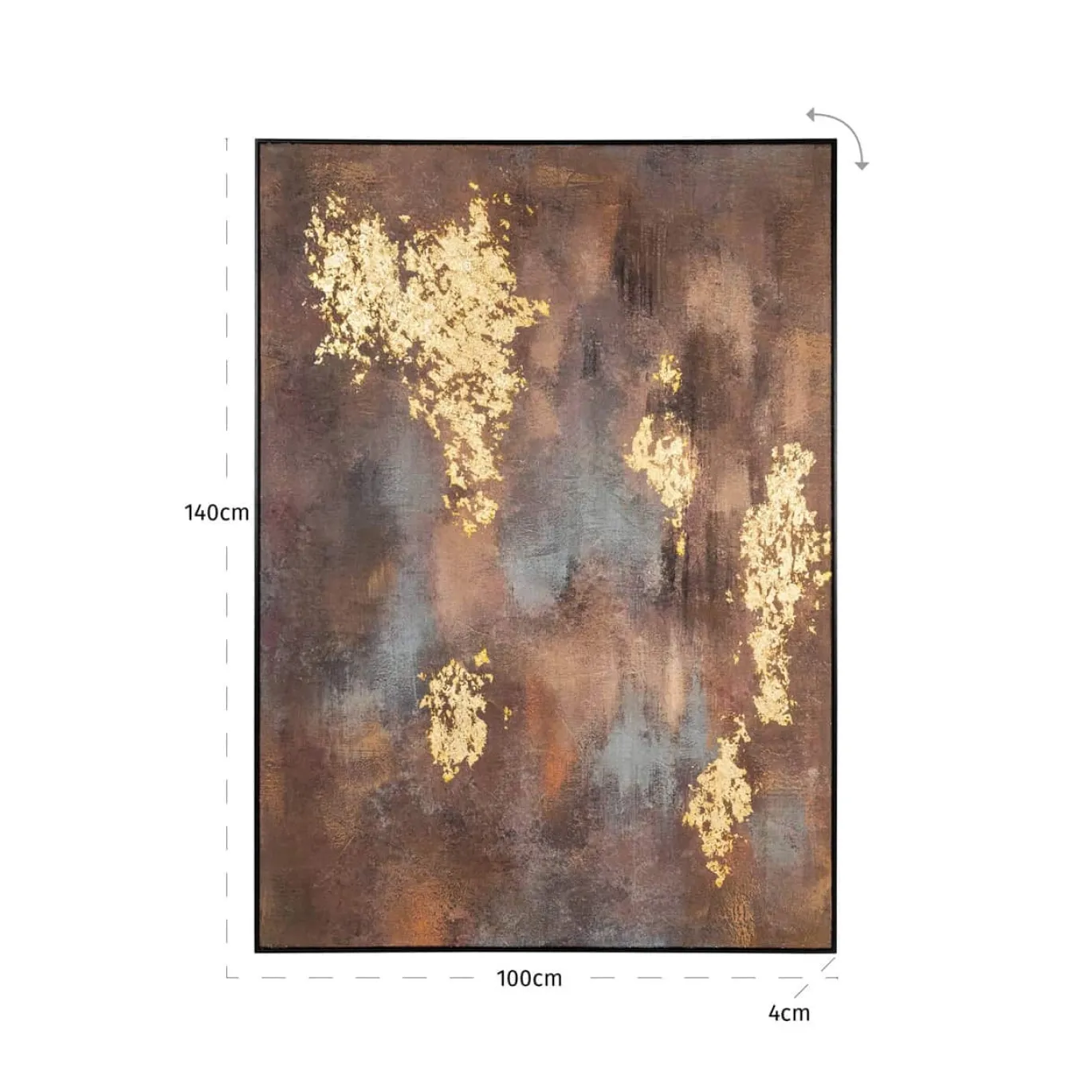 Richmond Wanddecoratie Gouden Gleam