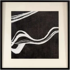 Richmond Wanddecoratie Jozra Zwart 80x80cm