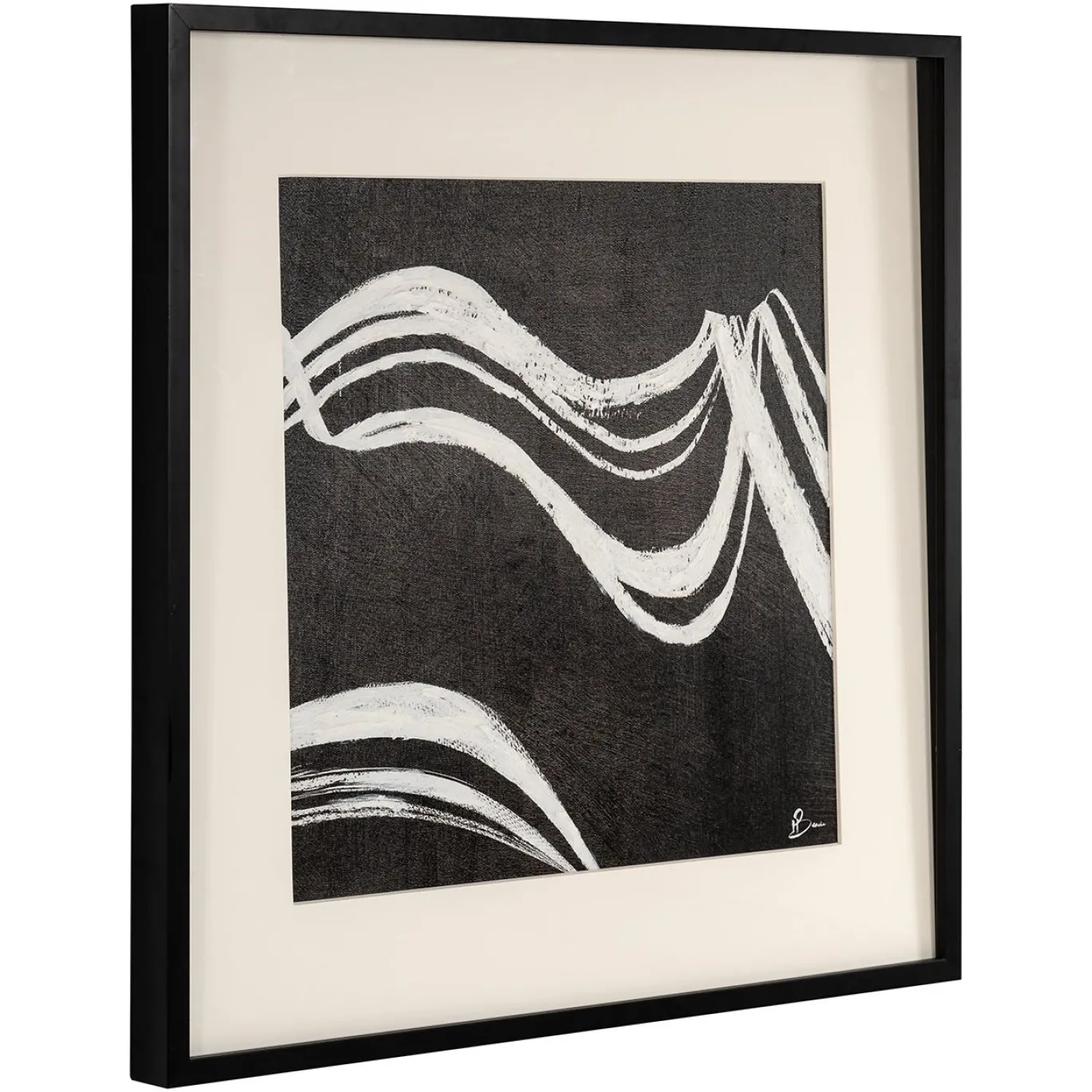 Richmond Wanddecoratie Jozy Zwart 80x80cm