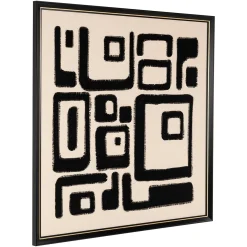 Richmond Wanddecoratie Shanita Zwart/Wit 105x105cm
