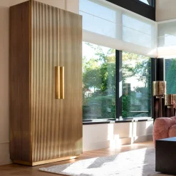 Richmond Wandkast Ironville Goud 191cm