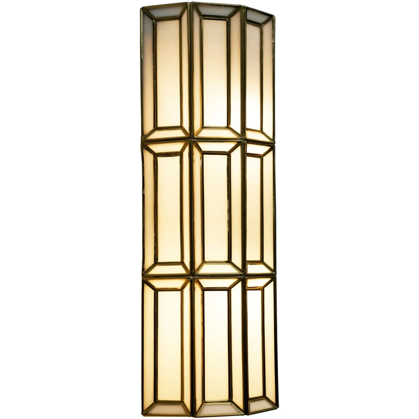 Richmond Wandlamp Opal Brass Antique