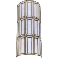 Richmond Wandlamp Opal Brass Antique