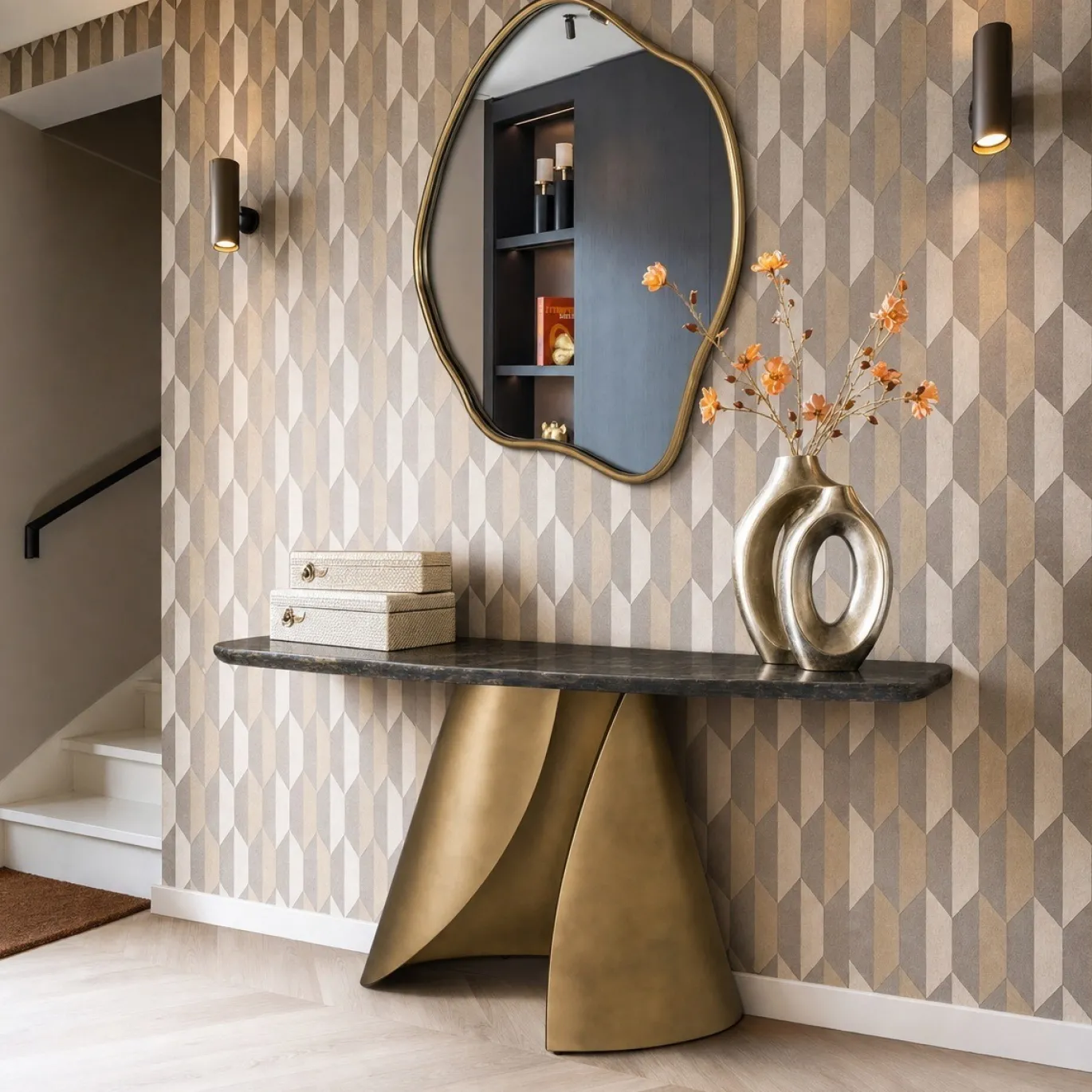 Richmond Wandtafel Goldman Zwart