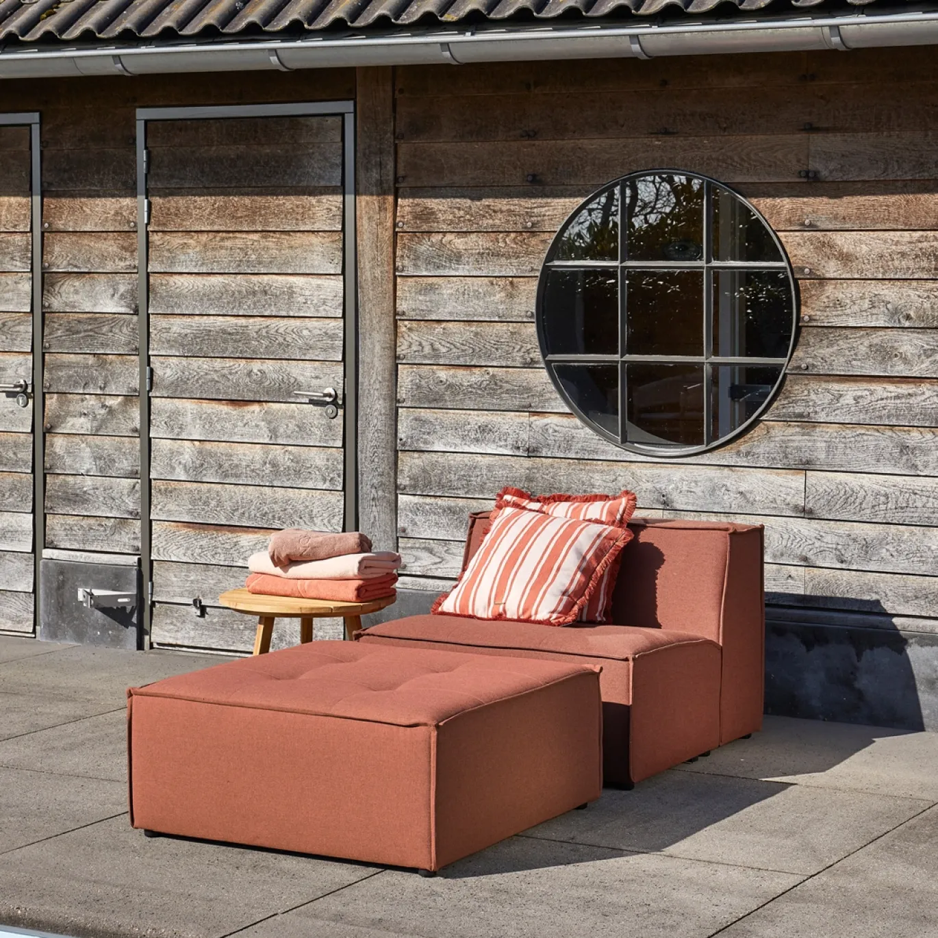 Rivièra Maison Bankelement Bellagio Outdoor Midden Bruin