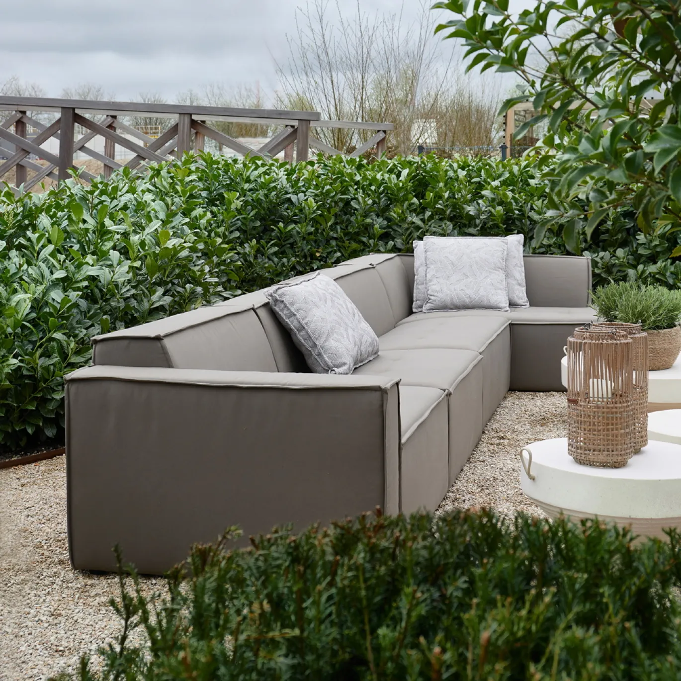 Rivièra Maison Bankelement Bellagio Outdoor Midden XL Taupe