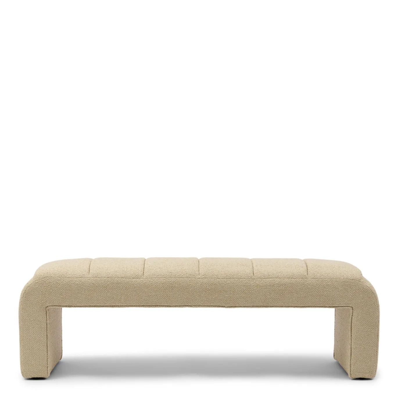 Rivièra Maison Bankje Brera Bouclé Naturel Grijs