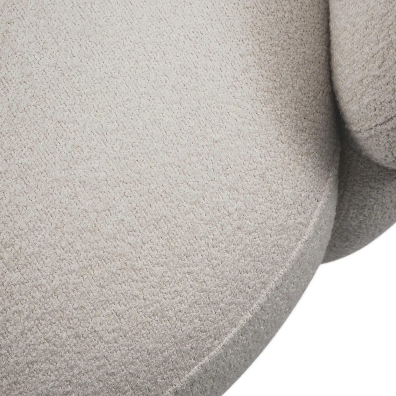 Rivièra Maison Bank San Remo 2,5-Zits Rechts Bouclé Lichtgrijs