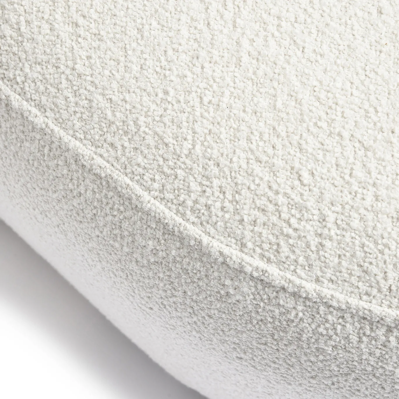 Rivièra Maison Bank San Remo 3,5-Zits Links Bouclé Wit