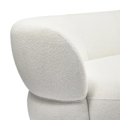 Rivièra Maison Bank San Remo 3,5-Zits Links Bouclé Wit