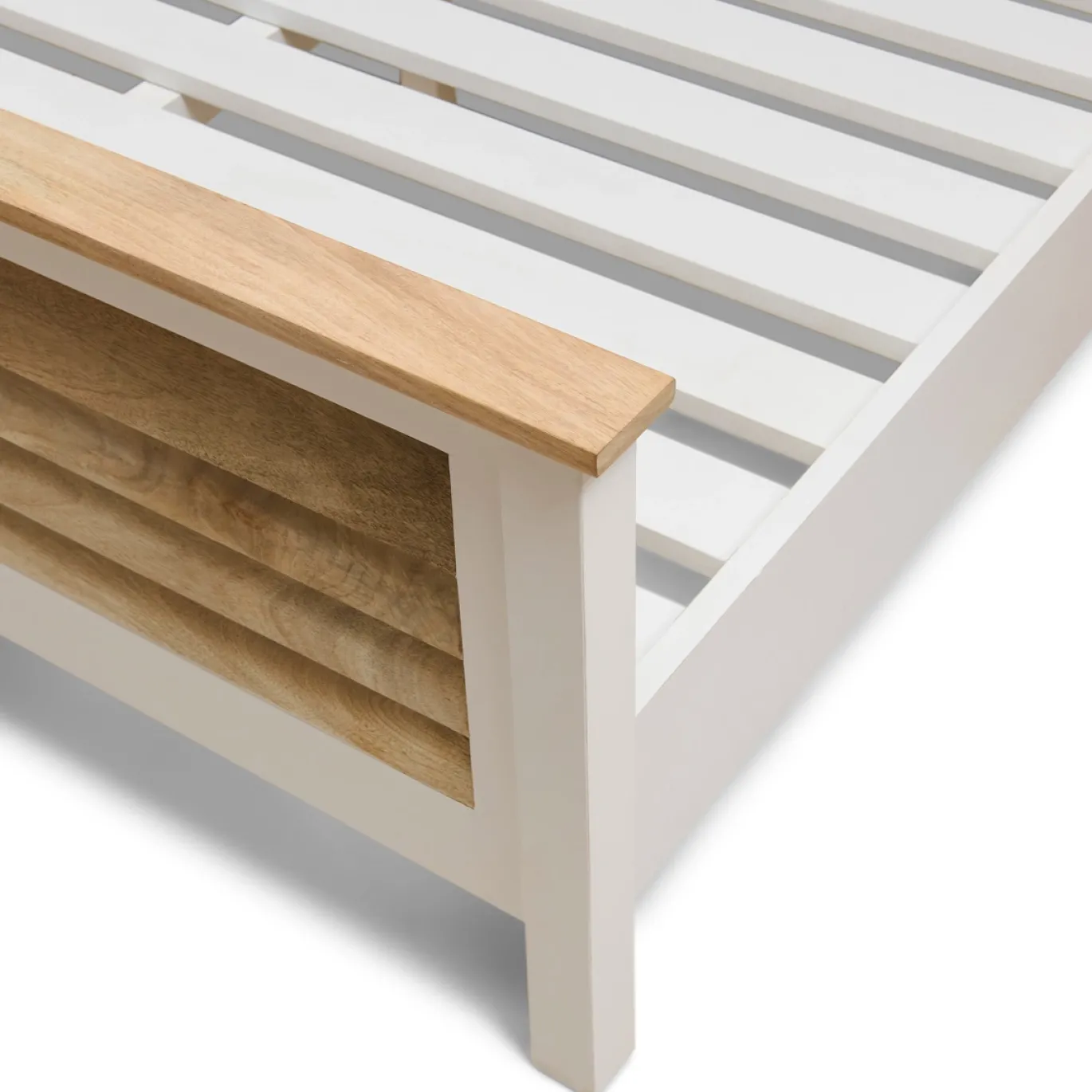 Rivièra Maison Bedframe Pacifica Wit/Naturel 180x200cm
