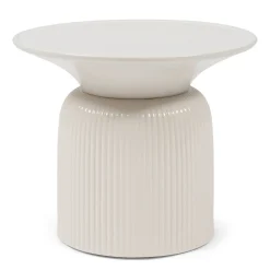 Rivièra Maison Bijzettafel Cascais Laag Wit