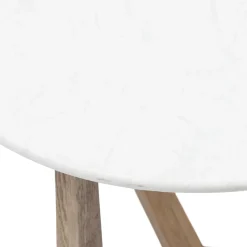 Rivièra Maison Bijzettafel Casone Marmer Wit Ø60cm