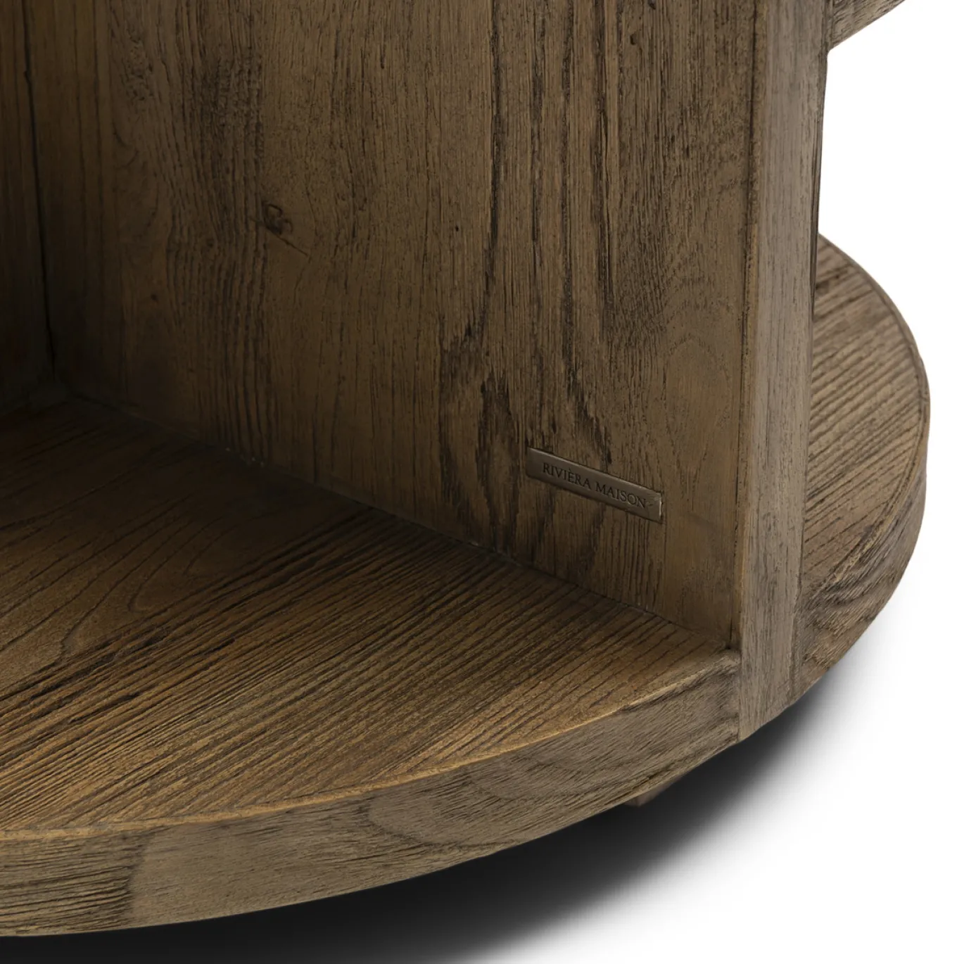 Rivièra Maison Bijzettafel Del Rey Eikenhout Ø60cm