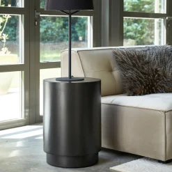 Rivièra Maison Bijzettafel Hollywood Hills Zwart Ø40cm