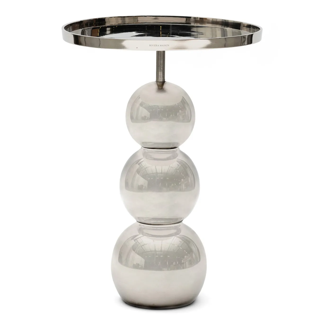 Rivièra Maison Bijzettafel Élysée Zilver Ø40cm