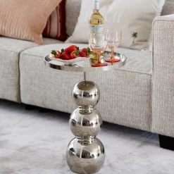 Rivièra Maison Bijzettafel Élysée Zilver Ø40cm