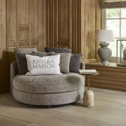 Rivièra Maison Bijzettafel Malibu Bruin Ø35cm