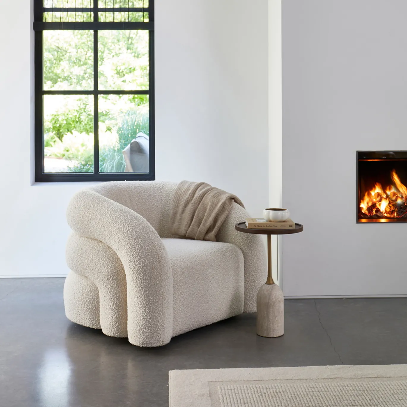 Rivièra Maison Bijzettafel Malibu Bruin Ø35cm