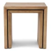 Rivièra Maison Bijzettafel Sant Mateau Eikenhout Set van 2