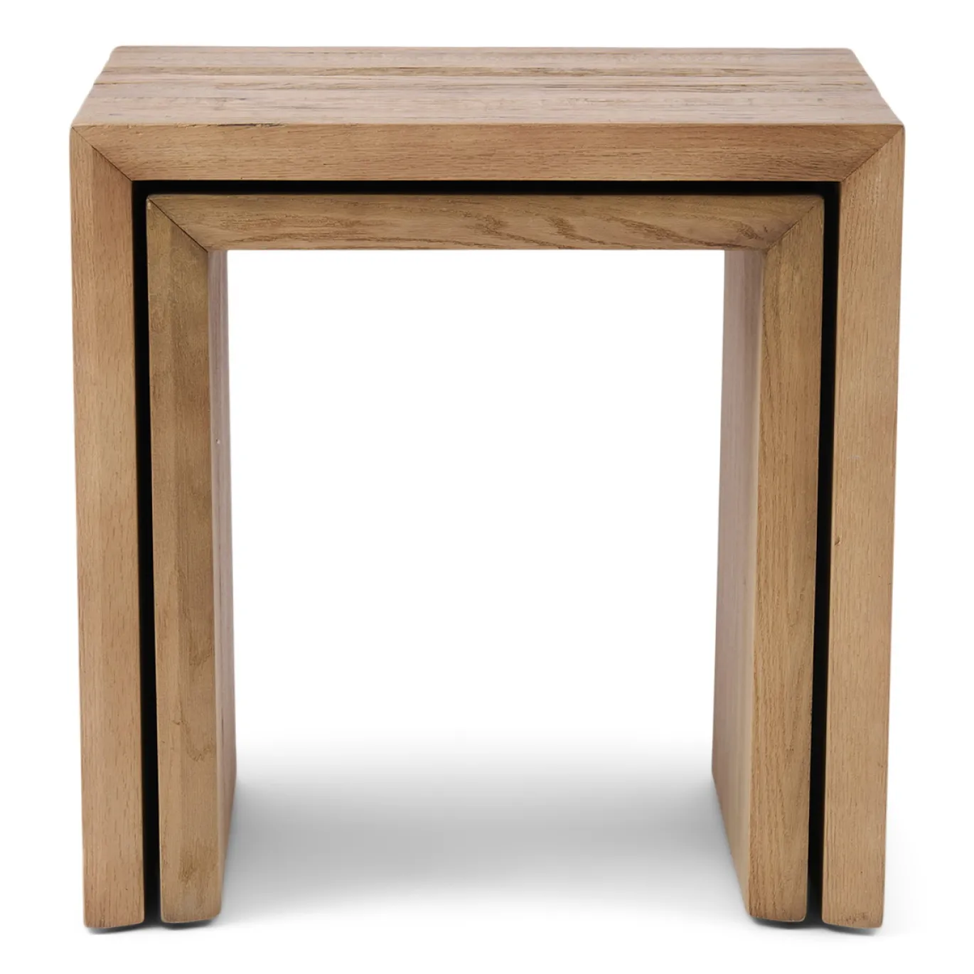Rivièra Maison Bijzettafel Sant Mateau Eikenhout Set van 2
