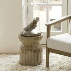 Rivièra Maison Bijzettafel Sintra Olijf Ø35cm