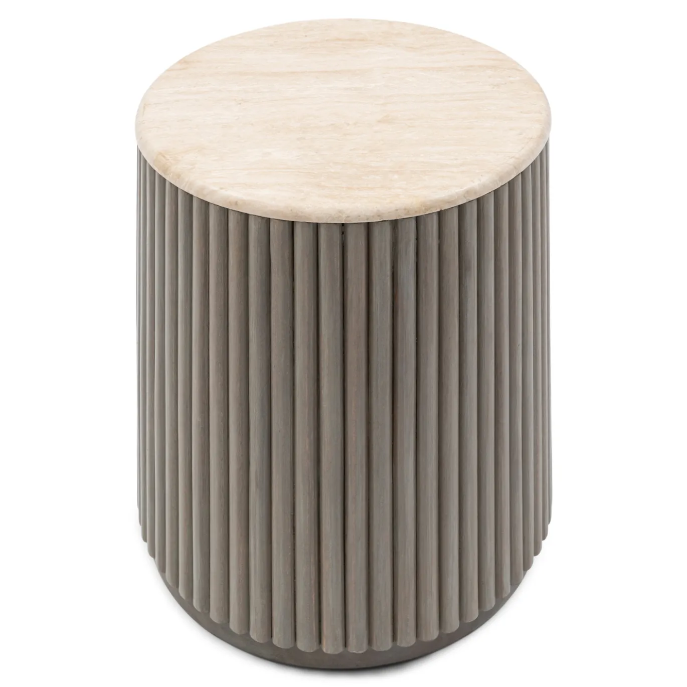 Rivièra Maison Bijzettafel Villanova Travertin Ø42cm